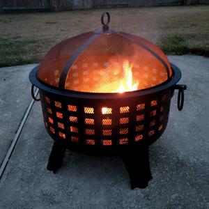 Cesta de barbacoa multifuncional de acero redonda para camping, parrillas para fogatas, venta al por mayor de fábrica - Product Image 6
