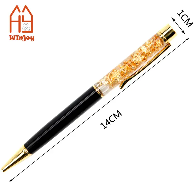 Bolígrafo de metal para caligrafía personalizada, recargas de bolígrafo de negocios, líquido dinámico ostentoso, punto medio, 1,0mm, bolígrafo de lujo de tinta negra