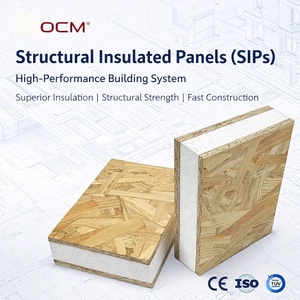 Panel SIP OSB con Certificación ISO 9001, Panel Aislado Estructural para Casas Prefabricadas, Panel de Construcción con Núcleo de Aislamiento de Alto Valor R - Product Image 2