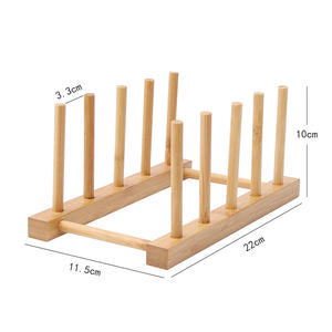 Égouttoir à vaisselle en bois, organisateur de rangement pour la cuisine, supports et étagères - Product Image 5