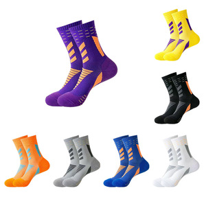 Cross-border Professional Sports <strong>Socks</strong> Practical Elite Outdoor Running Marathon Breathable Sweat-absorbent Mid-calf Towel <strong>Socks</strong> - Product Image 3