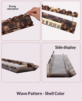 Support magnétique pour tuiles de mahjong en écaille de tortue ambre, conception à poussoir magnétique, organisateur de mahjong pour la maison et la salle de mahjong