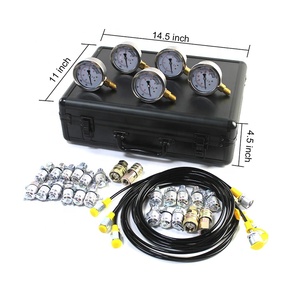 <span class=keywords><strong>5</strong></span> Đồng Hồ Đo công cụ Chẩn đoán một lớp Bộ dụng cụ kiểm tra áp suất thủy lực cho trường hợp Sâu Bướm john deere KOMATSU Hitachi - Product Image 1