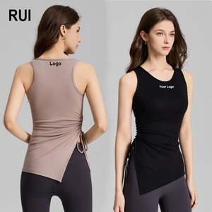 RUIQUWIN - Top Deportivo Corto Acolchado Sin Costuras para Mujer, Sujetador Deportivo de Alta Sujeción para Gimnasio, Pilates y Fitness - Product Image 1