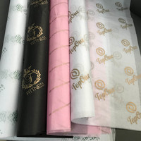 Wholesale Custom Printed Logo Waterproof 17gsm Recyclable Specialty Tissue Paperboard Uncoated Pink Wrapping Gifts Clothes Shoes