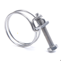 Collier de serrage double fil en acier inoxydable 304 poli Sanxing, réglable (pouces et métrique), pour tuyaux – Approvisionnement direct usine, OEM disponible
