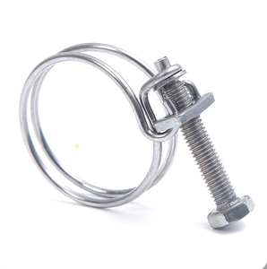Collier de serrage <span class=keywords><strong>double</strong></span> fil en acier inoxydable 304 poli Sanxing, réglable (pouces et métrique), pour tuyaux – Approvisionnement direct usine, OEM disponible - Product Image 4