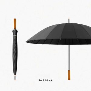 Paraguas de Golf Moderno Personalizado de 24 Varillas, Recto, Impermeable, Semiautomático, para Hombre, con Mango de Madera y Logotipo - Product Image 4