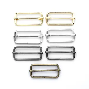 Fivelas de cinto Rolo Pin Buckles Handbag Strap Metal Slides Tri-glides Ajustador Para Saco DIY Garment Acessórios F2-12 1