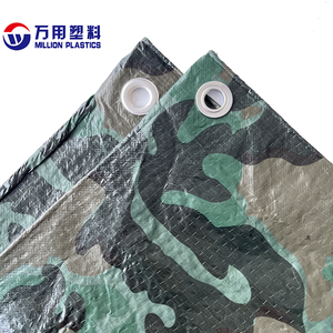 MILLION bâche en polyéthylène imperméable durable Chine tissu imperméable extérieur pe bâche 250 gsm vert <span class=keywords><strong>armée</strong></span> - Product Image 2