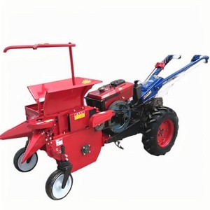 小地块玉米收割机发动机单列玉米收获机集成秸秆破碎土地转换手车设计 - Product Image 1