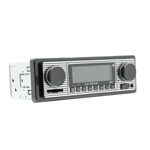 Autoradio 12V-24V 1DIN Clásico FM USB BT 5.1 Reproductor MP3 para Auto con Tarjeta SD y Cargador para Auto, Sistema de Música Estéreo - Product Image 1