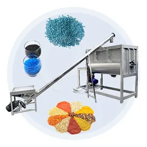 OCEAN Food Grade Dry Powder 200kg Ribbon Salt Ribbon Mezclador de especias industrial horizontal para azúcar en polvo