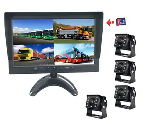 4CH 10.1 pollici HD schermo digitale quad DVR funzione monitor display camion visione notturna per camion rimorchio