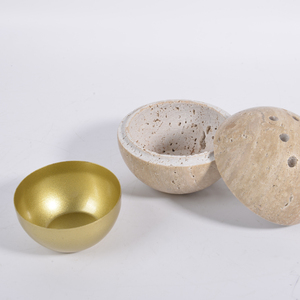 Vente en gros de brûleur d'encensoir rond Traversine, décoration de la maison, brûleur d'encens religieux Bakihoor de luxe, porte-encens - Product Image 5