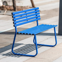 Banc d'extérieur en fer de style européen Cyber Celebre Card, chaise de parc à double siège, tabouret long pour cour et café, origine Chine