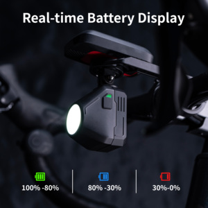 Phare de vélo LED puissant 1600 Lumens pour la conduite nocturne, avec télécommande sans fil et fonction de coupure de ligne, pour éclairage avant de vélo - Product Image 6