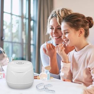 दंत झूठे दांत कंटेनर कंटेनर कंटेनर मुंह गार्ड दंत अल्ट्रासोनिक डेन्चर क्लीनर - Product Image 6