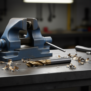 Broca helicoidal HSS Co de 5.3 mm con revestimiento de TiN autocentrante para perforación de metal - Product Image 3