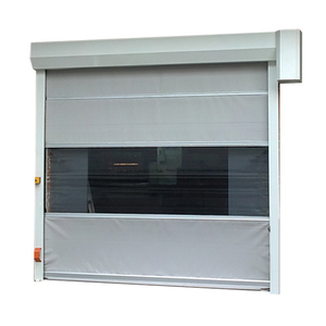 <span class=keywords><strong>Porte</strong></span> à enroulement automatique en PVC imperméable à haute vitesse avec rideau transparent, adaptée aux laveries automobiles, expédiée depuis l'usine chinoise - Product Image 5