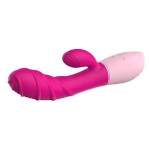 Vibratore a 10 velocità per il punto G femminile, dispositivo <span class=keywords><strong>intimo</strong></span> per il piacere autoso, bacchetta vibrante a doppia estremità, impermeabile IPX6, modello X17, per adulti - Product Image 5