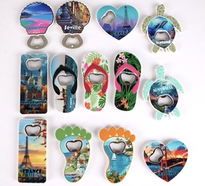 Ouvre-bouteille magnétique souvenir de haute qualité personnalisé Espagne <span class=keywords><strong>France</strong></span> Japon Aimant de réfrigérateur en ABS Ouvre-bouteille de bière pour cadeau de touristes - Product Image 6