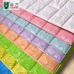 <span class=keywords><strong>Papier</strong></span> <span class=keywords><strong>peint</strong></span> 3d souple en mousse, 70x77cm, tapisserie pour art mural, bon marché, pour salle de bains - Product Image 2