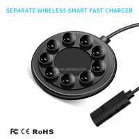 Mini chargeur sans fil | Chargeur de téléphone portable léger facile à attacher 5W 10W