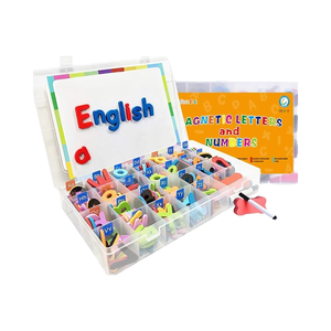 Giáo dục đồ chơi ABC Nam châm chữ số chính tả Hội Đồng Quản trị trò chơi vui vẻ tiếng anh học tập giảng dạy trẻ sơ sinh hộp màu đóng gói bảng trắng - Product Image 4