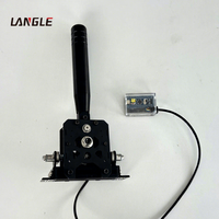 Simulateur de course automobile, levier de vitesses H, pommeau de levier de vitesses en aluminium noir, extension de levier manuel, connexion USB pour utilisation sur PC
