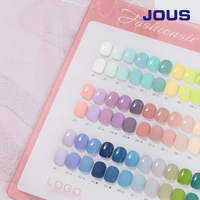 Collection de vernis à ongles professionnels JOUS personnalisés, 60 couleurs, sans HEMA, 15 ml, très bonne qualité UV, marque privée, ensemble de vente en gros français