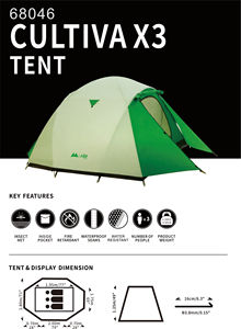 เต้นท์ตั้งแคมป์กรอบเสาอลูมิเนียมแบบกำหนดเองสำหรับท่องเที่ยวผจญภัยผู้จำหน่ายในมาเลเซีย - Product Image 5