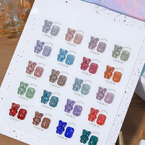 AILANUO Exquisito Gel de uñas reflectante de diamante de pequeña energía de 20 colores, diseño elegante, esmalte de gel de uñas reflectante de libro colorido - Product Image 1