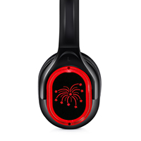 Casque sans fil silencieux pour discothèque, DJ, avec LED, portée effective de 500 m, 2 ou 3 canaux, RF998B