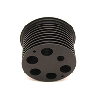Radiateur de lampe LED usiné CNC sur mesure par l'usine source, OEM ODM, précision 0,01 mm, MOQ 50