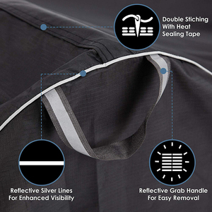 Couvre-vélo extérieur étanche <span class=keywords><strong>pour</strong></span> vélos électriques avec trou de verrouillage Couvre-vélo de montagne résistant au vent et à la poussière UV <span class=keywords><strong>pour</strong></span> <span class=keywords><strong>2</strong></span> vélos - Product Image 6