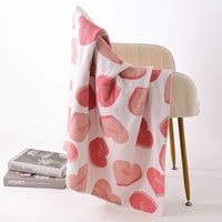 Couverture tricotée anti-déchirure 100 % polyester 30*40 personnalisée OEM/ODM, marque privée BSCI, pour le voyage