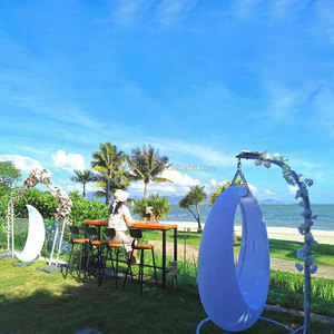 Sedia a Dondolo Illuminata <span class=keywords><strong>per</strong></span> Bambini con Cambio Colore RGB, Sedile Luminoso a LED in Plastica <span class=keywords><strong>per</strong></span> Esterni, Casa e Giardino - Product Image 2