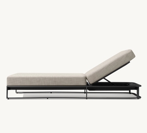 Tumbona de aluminio de gama alta de <span class=keywords><strong>MALAGA</strong></span> con cojín grueso, muebles de exterior, muebles de jardín de lujo, tumbona moderna, tumbona - Product Image 4