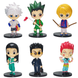 6 unids/set 6-10CM Hunter Q Ver figura de Anime de dibujos animados recoger Killua Zoldyck Hisoka <span class=keywords><strong>Kurapika</strong></span> - Product Image 5