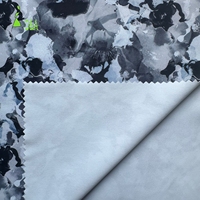 Tela Estampada de Doble Punto 85% Poliéster 15% Elastano 210GSM, Absorbe la Humedad, Elástica en 4 Direcciones, para Ropa Deportiva y Leggings de Yoga