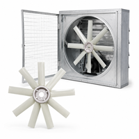 Ventilateur d'évacuation PAG à 8 pales, angle réglable, haute résistance, haut débit d'air, ventilateur axial pour évacuation industrielle