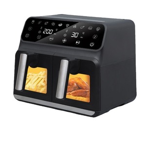 8L Air Fryer Electric Smart Touch Screen Multi Functional Household Cooking Appliance Black Square Design - Product Image 2