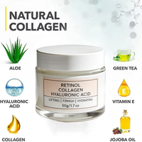 Crème éclaircissante pour le visage personnalisée, atténue les taches brunes et les cicatrices d'acné avec du rétinol, du collagène, anti-âge, éclaircissante pour tous les types de peau