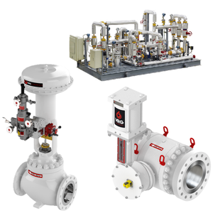 Vannes de régulation pneumatiques VRG, vanne de régulation linéaire rotative, positionneur de vanne Fisher DVC6200 pour applications de régulation du gaz naturel - Product Image 1