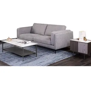 Nordische minimalist ische geste ppte graue Möbel moderne Designer Wave Stoff Liege sofa Loves eat