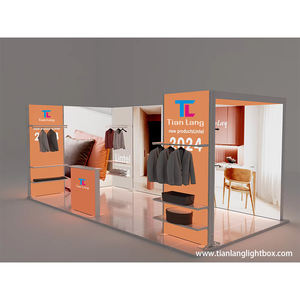 คุณภาพสูงทนทาน 10*10 อลูมิเนียม SEG Backlit จอแสดงผลขาตั้งฉากหลังงานแสดงสินค้าบูธนิทรรศการแบบพกพากล่องไฟ - Product Image 2