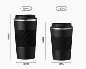 Nueva Taza de Viaje de Acero Inoxidable 304 Aislada de 12oz/16oz con Diseño para Exteriores, Tapa 2 en 1 para Bebidas Calientes/Frías con Pajita - Product Image 5