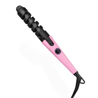 Fer à boucler en spirale en céramique multicolore à température constante avec arrêt automatique pour le coiffage quotidien et les vacances