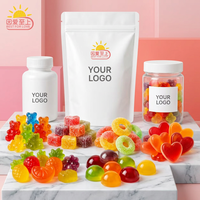 Gummies nutritionnels personnalisables OEM ODM, formes variées, saveurs de fruits assorties, texture douce et acidulée, gummies vitaminés